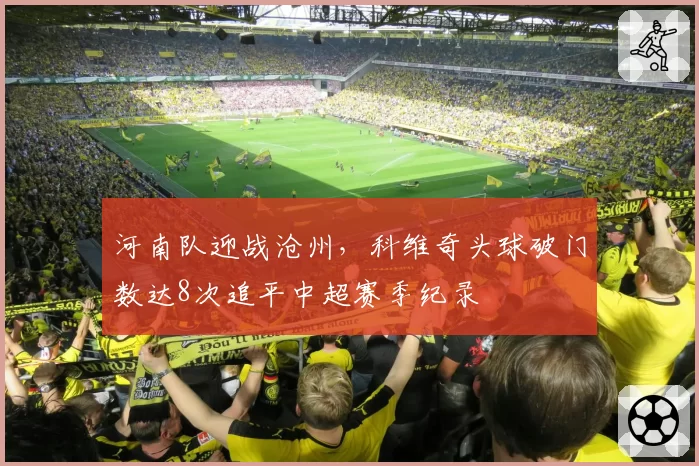 河南队迎战沧州,科维奇头球破门数达8次追平中超赛季纪录